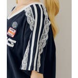袖レースゲームTシャツ | NICE CLAUP / OLIVE des OLIVE　OUTLET | 詳細画像14 