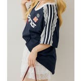 袖レースゲームTシャツ | NICE CLAUP / OLIVE des OLIVE　OUTLET | 詳細画像18 