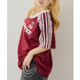 袖レースゲームTシャツ | NICE CLAUP / OLIVE des OLIVE　OUTLET | 詳細画像28 