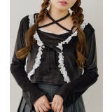 レース付きベロアボレロキャミセット | NICE CLAUP / OLIVE des OLIVE　OUTLET | 詳細画像1 