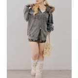 フェイクファー付ピグメントパーカー | NICE CLAUP / OLIVE des OLIVE OUTLET | 詳細画像5
