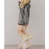 フェイクファー付ピグメントパーカー | NICE CLAUP / OLIVE des OLIVE OUTLET | 詳細画像6
