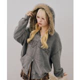 フェイクファー付ピグメントパーカー | NICE CLAUP / OLIVE des OLIVE OUTLET | 詳細画像15