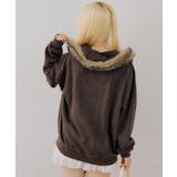 フェイクファー付ピグメントパーカー | NICE CLAUP / OLIVE des OLIVE OUTLET | 詳細画像27