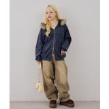 フェイクファー付ピグメントパーカー | NICE CLAUP / OLIVE des OLIVE OUTLET | 詳細画像31