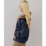 フェイクファー付ピグメントパーカー | NICE CLAUP / OLIVE des OLIVE OUTLET | 詳細画像42