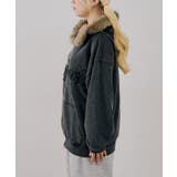 フェイクファー付ピグメントパーカー | NICE CLAUP / OLIVE des OLIVE OUTLET | 詳細画像48