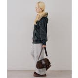 フェイクファー付ピグメントパーカー | NICE CLAUP / OLIVE des OLIVE OUTLET | 詳細画像58