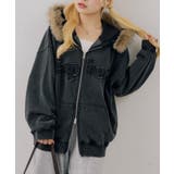 フェイクファー付ピグメントパーカー | NICE CLAUP / OLIVE des OLIVE OUTLET | 詳細画像60