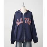 裏毛配色ロゴジップパーカー | NICE CLAUP / OLIVE des OLIVE OUTLET | 詳細画像3