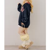 裏毛配色ロゴジップパーカー | NICE CLAUP / OLIVE des OLIVE OUTLET | 詳細画像8