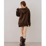 裏毛配色ロゴジップパーカー | NICE CLAUP / OLIVE des OLIVE OUTLET | 詳細画像18