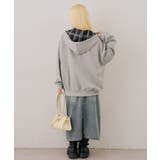 裏毛配色ロゴジップパーカー | NICE CLAUP / OLIVE des OLIVE OUTLET | 詳細画像30
