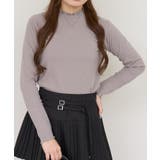 起毛リブハイネックロンT | NICE CLAUP / OLIVE des OLIVE　OUTLET | 詳細画像1 