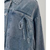 袖レースアップリボンデニムジャケット | NICE CLAUP / OLIVE des OLIVE OUTLET | 詳細画像5