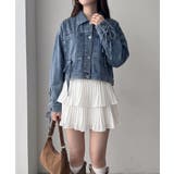 袖レースアップリボンデニムジャケット | NICE CLAUP / OLIVE des OLIVE OUTLET | 詳細画像2