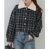 ラメツイードファー付ジャケット | NICE CLAUP / OLIVE des OLIVE OUTLET | 詳細画像2