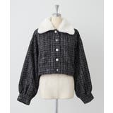 ラメツイードファー付ジャケット | NICE CLAUP / OLIVE des OLIVE OUTLET | 詳細画像8