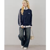 ハート刺繍袖ライン配色ブルゾン | NICE CLAUP / OLIVE des OLIVE OUTLET | 詳細画像12