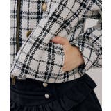 ツイードファーフェイクファー衿ブルゾン | NICE CLAUP / OLIVE des OLIVE　OUTLET | 詳細画像7 