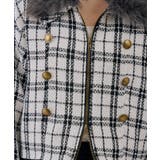 ツイードファーフェイクファー衿ブルゾン | NICE CLAUP / OLIVE des OLIVE　OUTLET | 詳細画像10 
