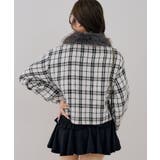 ツイードファーフェイクファー衿ブルゾン | NICE CLAUP / OLIVE des OLIVE　OUTLET | 詳細画像19 