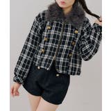 ツイードファーフェイクファー衿ブルゾン | NICE CLAUP / OLIVE des OLIVE　OUTLET | 詳細画像26 