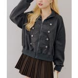 スミクロ | ダブル釦トラックブルゾン | NICE CLAUP / OLIVE des OLIVE　OUTLET