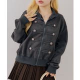 ダブル釦トラックブルゾン | NICE CLAUP / OLIVE des OLIVE　OUTLET | 詳細画像2 