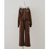 ブラウン | フェイクファー付パーカーセット | NICE CLAUP / OLIVE des OLIVE　OUTLET