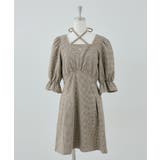 ベージュ | 【丈の長さを選べる】ホルター付ウエストマークワンピース | NICE CLAUP / OLIVE des OLIVE　OUTLET