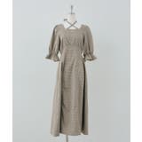 ベージュ系 | 【丈の長さを選べる】ホルター付ウエストマークワンピース | NICE CLAUP / OLIVE des OLIVE　OUTLET