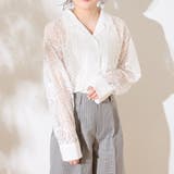 ラッセルレース開襟シャツ