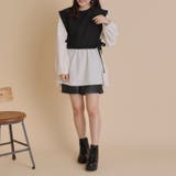 エンボスダイヤ柄×異素材サイドリボンブラウス | OLIVE des OLIVE OUTLET | 詳細画像10