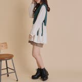 エンボスダイヤ柄×異素材サイドリボンブラウス | OLIVE des OLIVE OUTLET | 詳細画像5