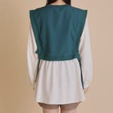 エンボスダイヤ柄×異素材サイドリボンブラウス | OLIVE des OLIVE OUTLET | 詳細画像22