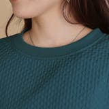 エンボスダイヤ柄×異素材サイドリボンブラウス | OLIVE des OLIVE OUTLET | 詳細画像23