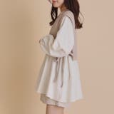 エンボスダイヤ柄×異素材サイドリボンブラウス | OLIVE des OLIVE OUTLET | 詳細画像15