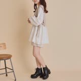 エンボスダイヤ柄×異素材サイドリボンブラウス | OLIVE des OLIVE OUTLET | 詳細画像18