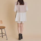 エンボスダイヤ柄×異素材サイドリボンブラウス | OLIVE des OLIVE OUTLET | 詳細画像19
