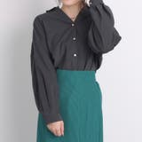スミクロ | BACKリボンたけのこタックブラウス | OLIVE des OLIVE OUTLET