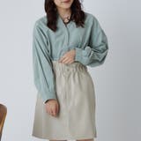 ミント | BACKリボンたけのこタックブラウス | OLIVE des OLIVE OUTLET