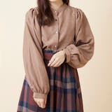 ブラウン | 2WAY・マイクロコールブラウス | OLIVE des OLIVE OUTLET