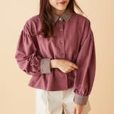 ガンクラブ衿袖クレリックペプラムブラウス | OLIVE des OLIVE OUTLET | 詳細画像1