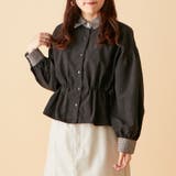 ガンクラブ衿袖クレリックペプラムブラウス | OLIVE des OLIVE OUTLET | 詳細画像6