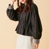 ガンクラブ衿袖クレリックペプラムブラウス | OLIVE des OLIVE OUTLET | 詳細画像7