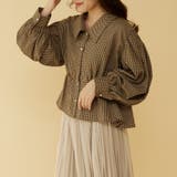 Dブラウン | TRガンクラブBIG衿ブラウス | OLIVE des OLIVE OUTLET
