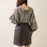 【大人気】TRグレンチェックBACKループたけのこブラウス | OLIVE des OLIVE OUTLET | 詳細画像14