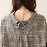 【大人気】TRグレンチェックBACKループたけのこブラウス | OLIVE des OLIVE OUTLET | 詳細画像20