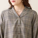 【大人気】TRグレンチェックBACKループたけのこブラウス | OLIVE des OLIVE OUTLET | 詳細画像21